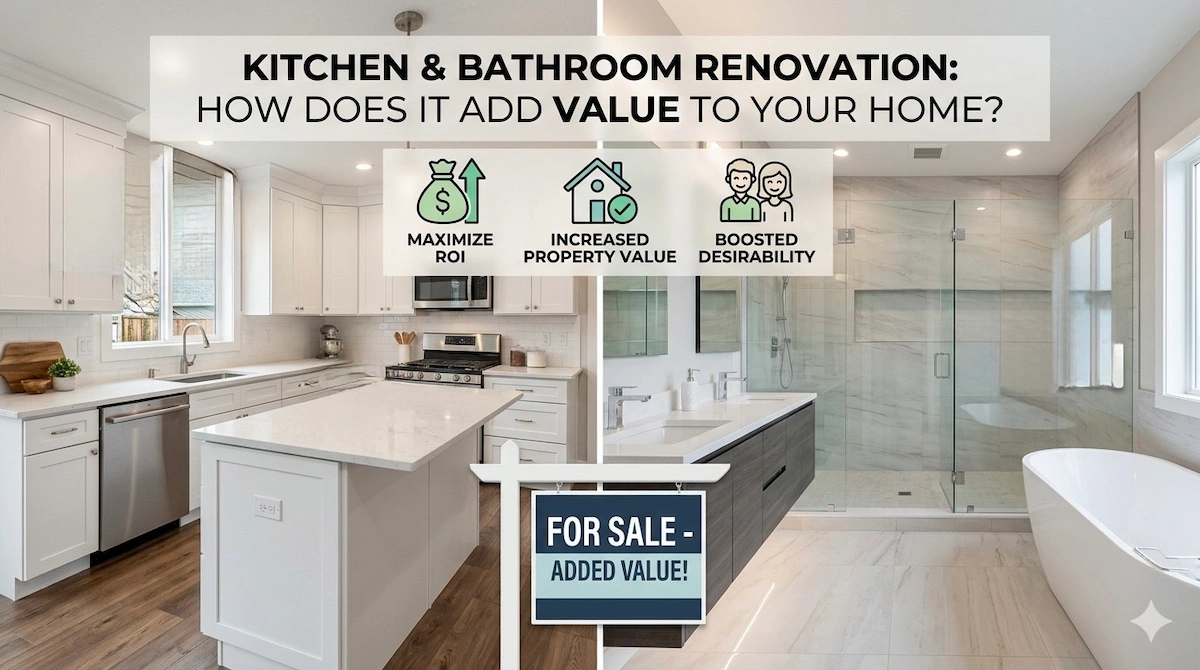Kitchen and bathroom renovation home value Johns Creek Marietta Duluth