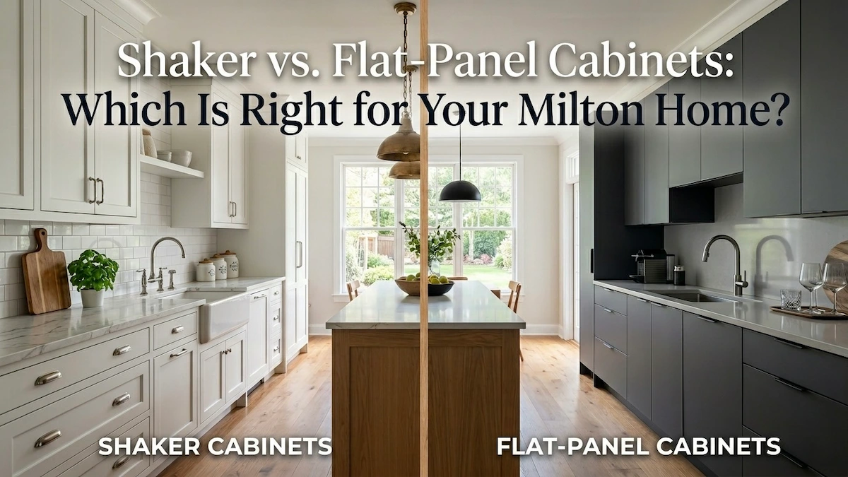 Kitchen cabinet styles shaker vs flat panel