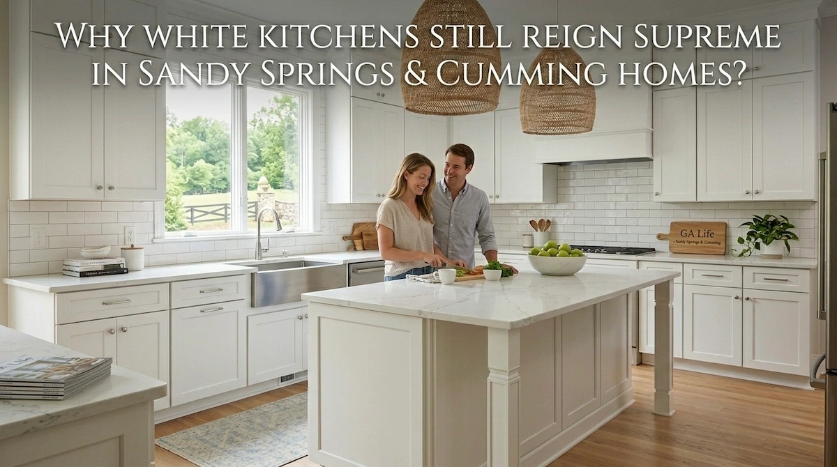 White kitchen design trends Sandy Springs GA
